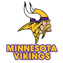 Chupeta Minnesota Vikings para bebés, ideal para os pequenos fãs de desporto. Encontre no site chupeta-bebe.com.