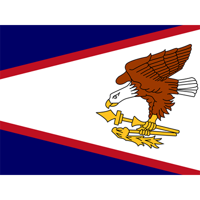 Bandeira Oficial da Samoa Americana, ideal para personalizar itens do seu bebé com estilo e cultura. Disponível em chupetas e ac