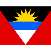 Bandeira Oficial de Antígua e Barbuda para bebés, perfeita para personalizar acessórios e dar um toque especial ao look do seu p