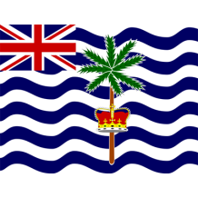 Bandeira Oficial do Território Britânico do Oceano Índico, ideal para personalizar artigos de bebé com estilo e identidade.