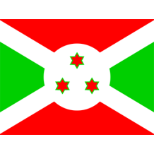 Bandeira Oficial do Burundi, ideal para personalizar produtos de bebé. Disponível em chupeta-bebe.com.