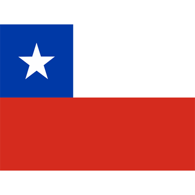 Bandeira Oficial do Chile para decorar com estilo produtos de bebé, disponível em chupeta-bebe.com.