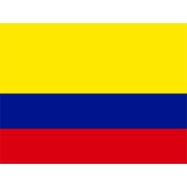 Bandeira Oficial da Colômbia, perfeita para personalizar os acessórios do seu bebé com estilo. Disponível em chupeta-bebe.com.