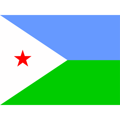 Bandeira Oficial do Djibuti para personalizar os produtos do seu bebé, trazendo estilo e originalidade. Ideal para presentes!