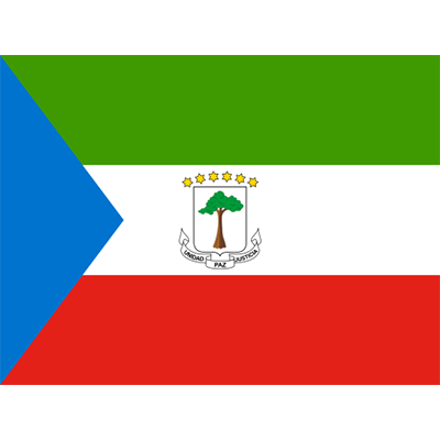 Bandeira Oficial da Guiné Equatorial, perfeita para personalizar artigos para bebé com estilo e orgulho. Disponível em chupeta-b