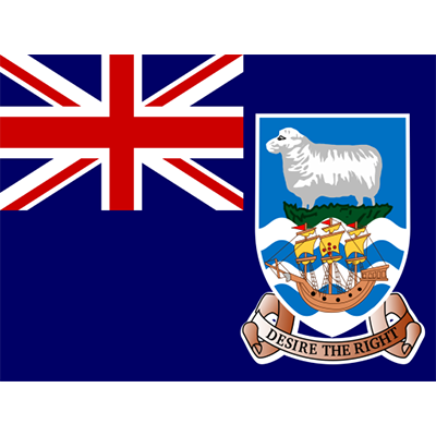 Bandeira Oficial das Ilhas Falkland em produtos para bebé, perfeita para personalizar artigos como chupetas e babetes.