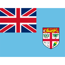 Bandeira Oficial de Fiji para decoração de artigos de bebé, perfeita para personalizar chupetas e bodys. Ideal para os pequenos!