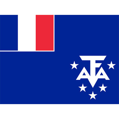 Bandeira Oficial das Terras Austrais e Antárticas Francesas, ideal para criar look único em roupas e acessórios de bebé.