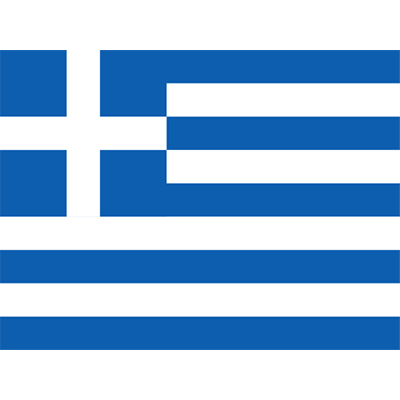 Bandeira Oficial da Grécia, ideal para personalizar artigos de bebé com um toque cultural e original. Perfeito para chupetas e b