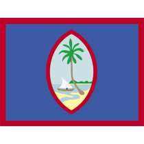 Bandeira Oficial de Guam, um toque divertido e único para os produtos do seu bebé. Perfeito para chupetas e acessórios!
