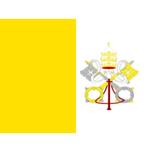 Bandeira Oficial da Santa Sé, ideal para dar um toque especial aos acessórios do seu bebé. Disponível em chupeta-bebe.com.