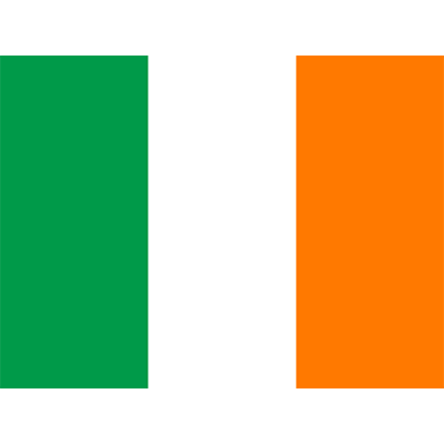 Bandeira Oficial da Irlanda para um toque especial nos artigos do seu bebé. Disponível em chupeta-bebe.com.