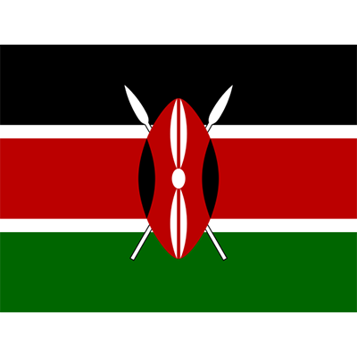 Bandeira Oficial do Quênia em artigos para bebé, ideal para dar um toque único ao enxoval do seu pequeno.