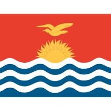 Bandeira Oficial de Kiribati, perfeita para personalizar acessórios de bebé com estilo e originalidade. Disponível em chupeta-be