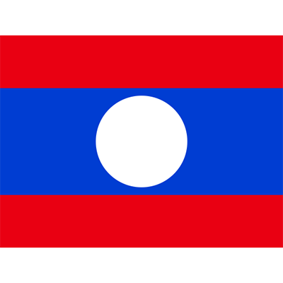 Bandeira Oficial do Laos em design para bebé, perfeita para chupetas e acessórios. Tradição e estilo para os mais pequenos.