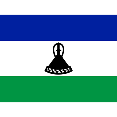 Bandeira Oficial do Lesoto, perfeita para personalizar artigos de bebé. Um toque único para o seu pequeno!