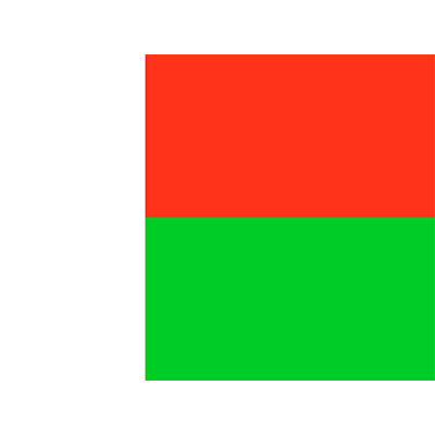 Bandeira Oficial de Madagascar, ideal para personalizar os produtos do seu bebé com estilo e originalidade. Disponível em chupet