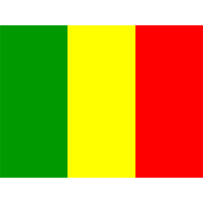 Bandeira Oficial do Mali, ideal para personalizar o enxoval do seu bebé com estilo e originalidade. Disponível em chupeta-bebe.c