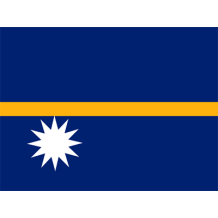 Bandeira Oficial de Nauru, ideal para personalizar acessórios do seu bebé. Disponível na nossa loja chupeta-bebe.com.