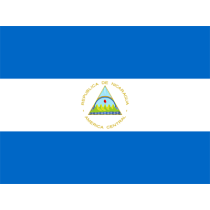 Bandeira Oficial da Nicarágua, ideal para personalizar acessórios de bebé e mostrar o seu amor pela cultura. Disponível em chupe