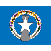 Bandeira Oficial das Ilhas Marianas do Norte, perfeita para personalizar produtos para bebés com estilo e identidade!