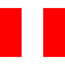 Bandeira Oficial do Peru perfeita para personalizar artigos de bebé. Adorne chupetas, bodies e mais no chupeta-bebe.com.