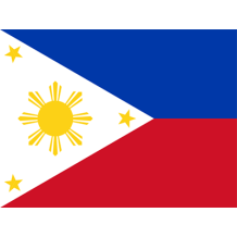 Bandeira Oficial das Filipinas para decorar itens do seu bebé com um toque especial e cultural. Ideal para prendedores e chupeta