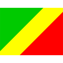 Bandeira Oficial da República do Congo, ideal para adicionar um toque cultural aos produtos do seu bebé. Disponível em chupeta-b