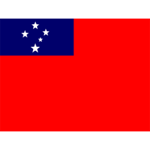 Bandeira Oficial de Samoa para decorar o quarto do seu bebé com estilo e nacionalidade. Ideal para bodies e acessórios.