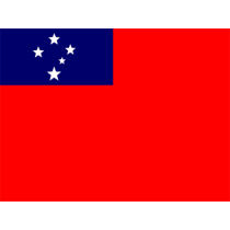 Bandeira Oficial de Samoa para decorar o quarto do seu bebé com estilo e nacionalidade. Ideal para bodies e acessórios.