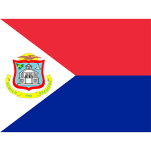 Bandeira Oficial de Sint Maarten, perfeita para personalizar os artigos do seu bebé com estilo e identidade!