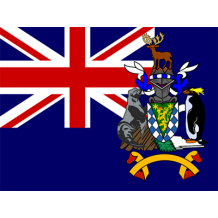 Bandeira Oficial da Geórgia do Sul e Ilhas Sandwich do Sul, ideal para personalizar artigos de bebé. Disponível em chupeta-bebe.