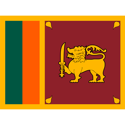 Bandeira Oficial do Sri Lanka, perfeita para personalizar produtos do bebê com estilo e cultura. Disponível em chupeta-bebe.com.
