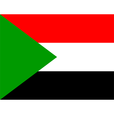 Bandeira Oficial do Sudão para artigos de bebé, perfeita para personalizar o seu enxoval. Disponível em chupeta-bebe.com.