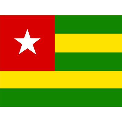 Bandeira Oficial do Togo para personalizar o mundo do seu bebé com estilo. Ideal para roupinhas e acessórios.