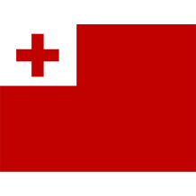 Bandeira Oficial de Tonga, ideal para personalizar produtos para bebé e celebrar a cultura. Disponível em chupeta-bebe.com.