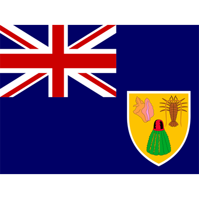 Bandeira Oficial das Ilhas Turcas e Caicos, ideal para dar um toque especial ao guarda-roupa do seu bebé.