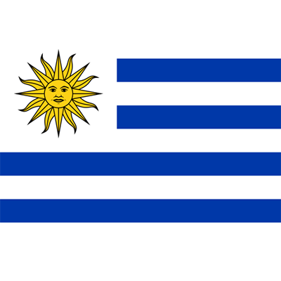 Bandeira Oficial do Uruguai em artigos para bebé. Ideal para mostrar o orgulho do seu pequeno! Disponível em chupeta-bebe.com.