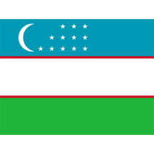 Bandeira Oficial do Uzbequistão, ideal para personalizar artigos de bebé e tornar os momentos únicos. Disponível em chupeta-bebe