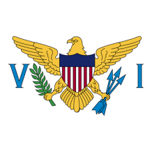 Bandeira Oficial das Ilhas Virgens Britânicas, ideal para personalizar artigos para bebé com estilo único.