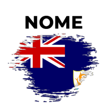 Bandeira com efeito pincel Anguilla, ideal para personalizar os artigos do seu bebé. Descubra mais em chupeta-bebe.com.