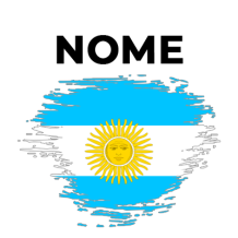 Bandeira efeito pincel Argentina, ideal para dar um toque especial aos acessórios do seu bebé. Combine estilo e carinho!