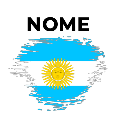 Bandeira efeito pincel Argentina, ideal para dar um toque especial aos acessórios do seu bebé. Combine estilo e carinho!