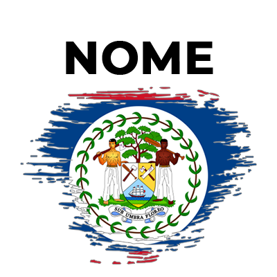 Bandeira efeito pincel Belize, ideal para personalizar artigos de bebé com estilo e originalidade.