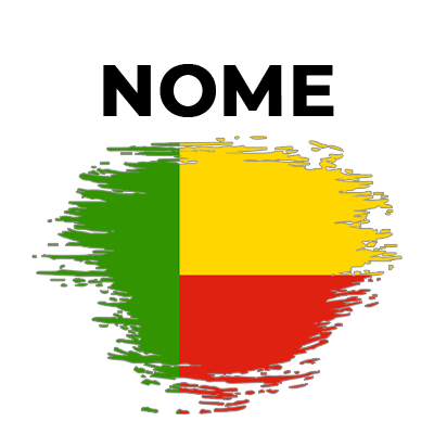 Bandeira efeito pincel Benim, perfeita para dar um toque especial aos acessórios do seu bebé. Disponível em chupeta-bebe.com.