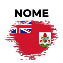 Bandeira efeito pincel Bermudas, ideal para dar um toque divertido aos artigos do seu bebé. Descubra mais em chupeta-bebe.com.