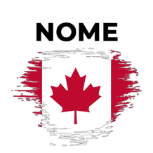 Bandeira Canadá efeito pincel, ideal para dar estilo aos acessórios do seu bebé. Disponível em chupetas e prendedores.