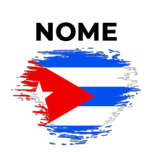 Bandeira efeito pincel Cuba, um toque divertido e original para os artigos do seu bebé, disponível na chupeta-bebe.com.