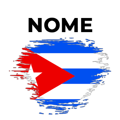 Bandeira efeito pincel Cuba, um toque divertido e original para os artigos do seu bebé, disponível na chupeta-bebe.com.