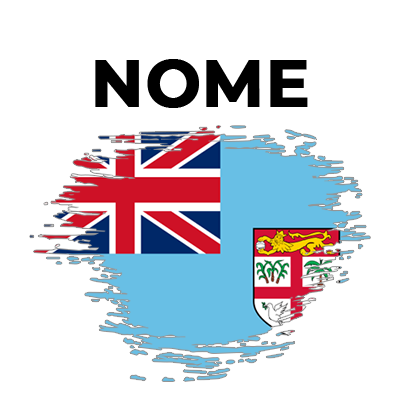 Bandeira efeito pincel Fiji, ideal para personalizar os artigos do seu bebé com estilo e originalidade.